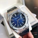 Clone Audemars Piguet Royal Oak Jumbo Auto Watch 39mm Blue Leather Strap